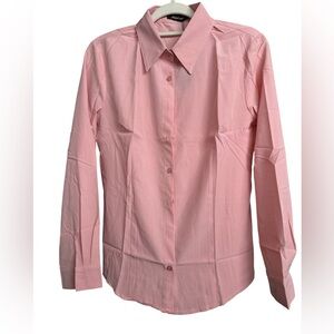 Women’s Long Sleeves Button Down Casual Dressy Blouse Summer Top Medium